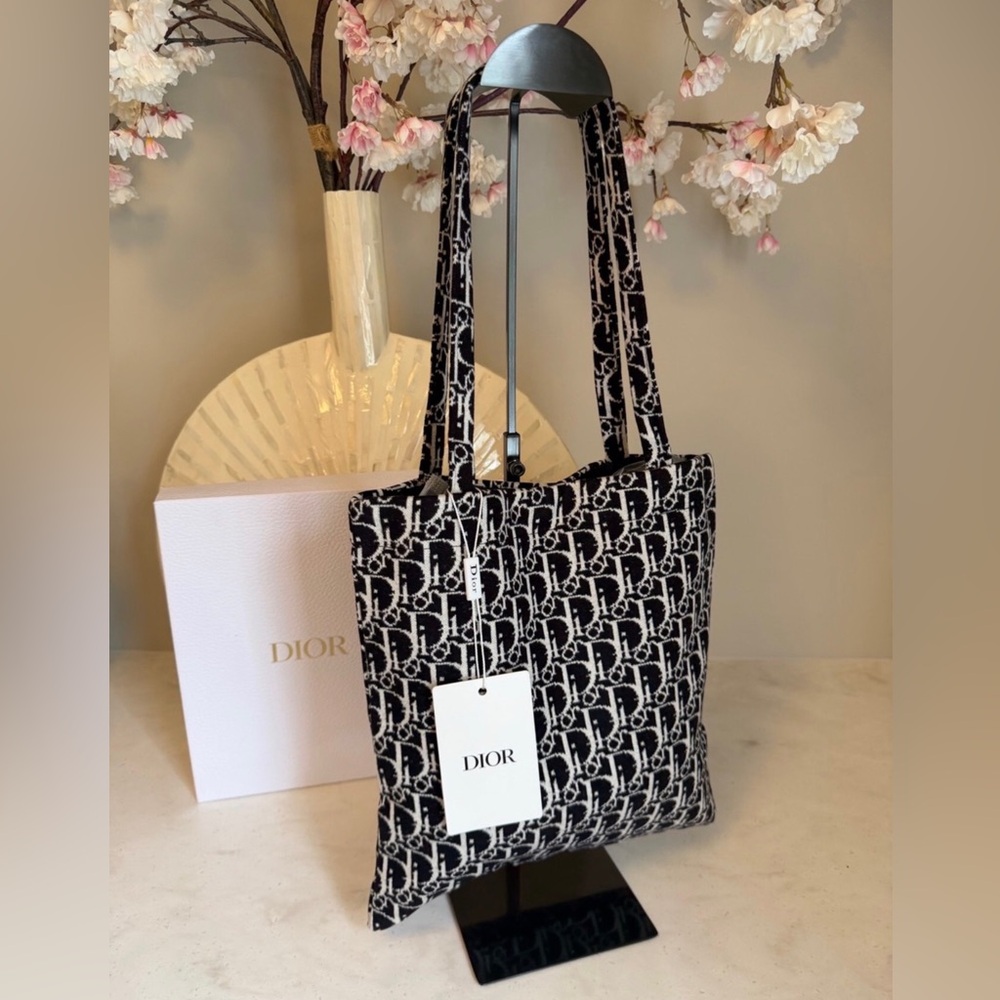 Perfumes Collection Black & White Monogram Soft Tote - NEW!
